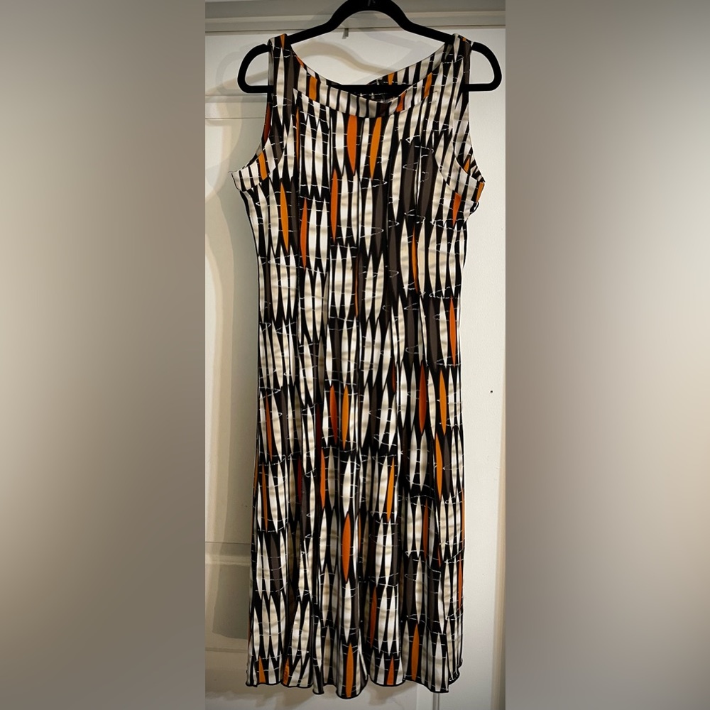 Woman's LLE NEW YORK No Tag Dress Size 18 Panel Dress Multi tone Print